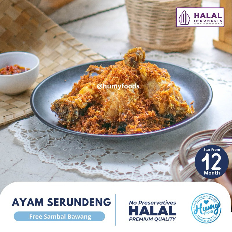 

AYAM GORENG SERUNDENG (500Gram) FREE SAMBAL Homemade No MSG