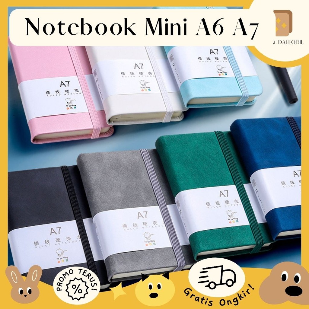

Jurnal Daffodil - Notebook Mini A6 A7 Buku Diary Catatan Kecil Buku Cover Kulit Buku Tulis Mini Pocket Simple Memo Note