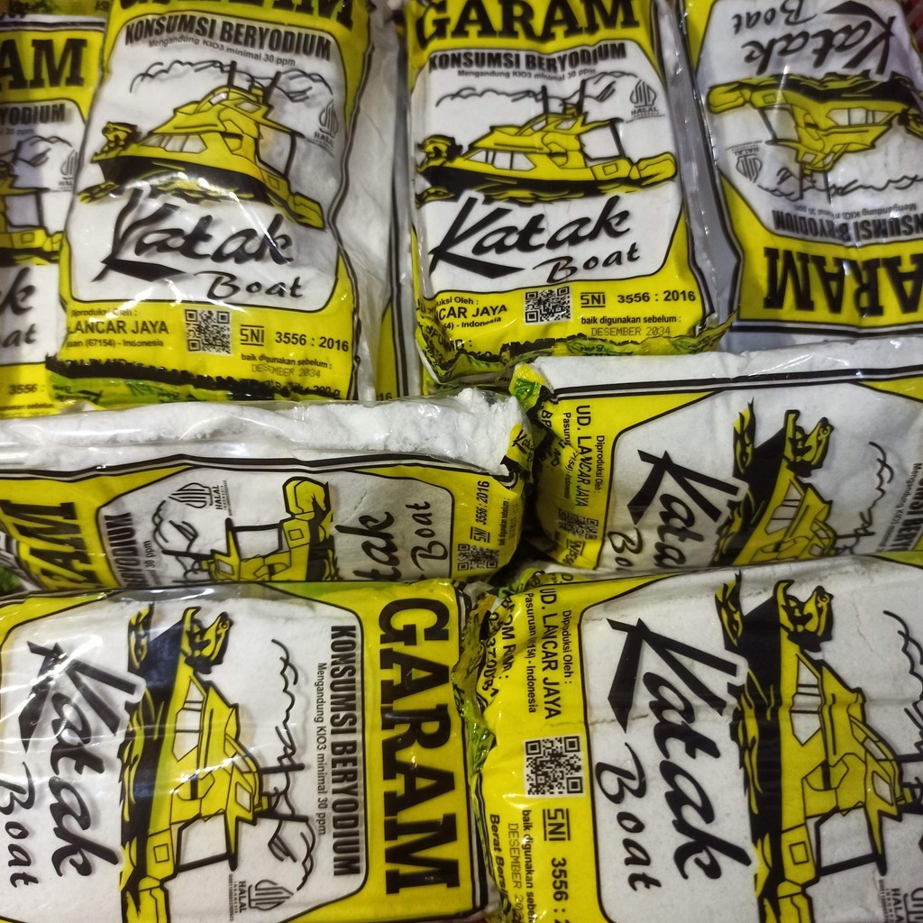 

[ PAKET HEMAT ] Garam Halus Beryodium Katak Boat Isi 5 Pack / 1KG