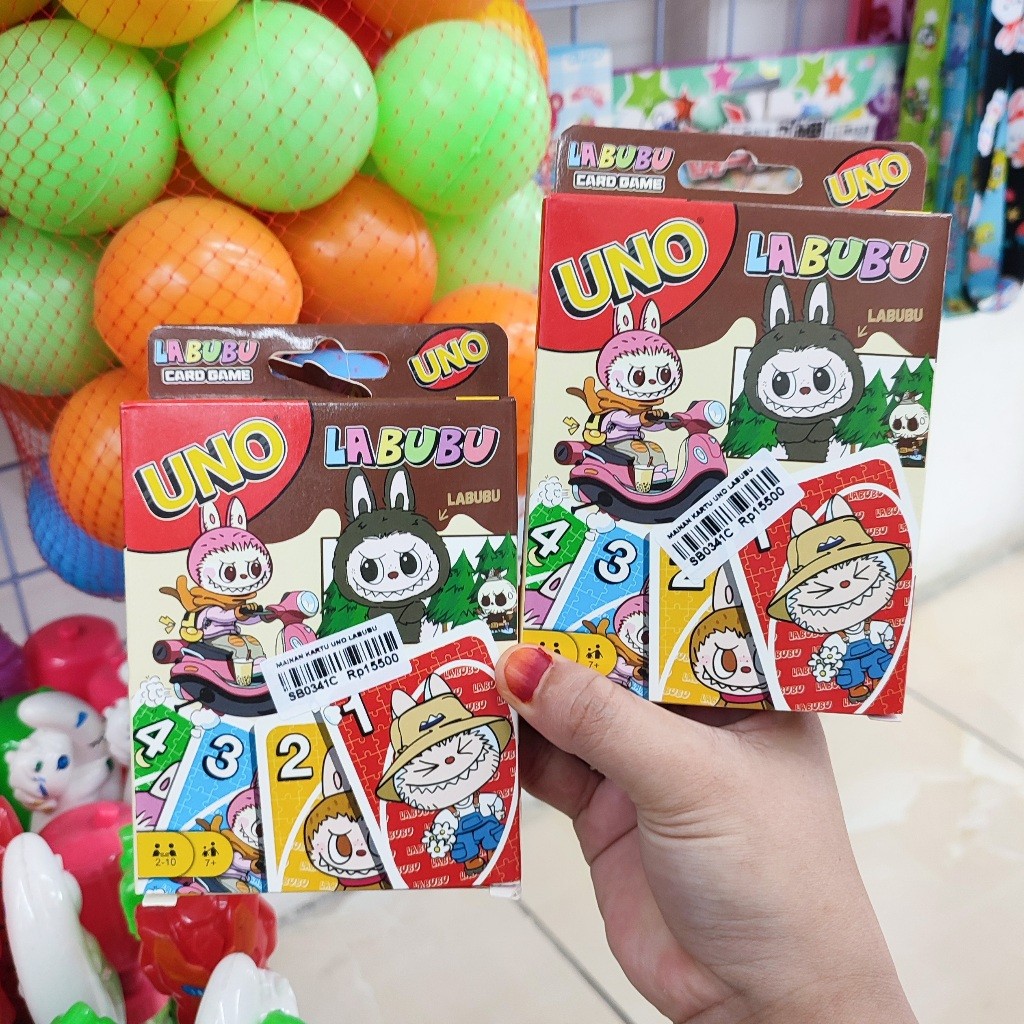 SB0341C Mainan Anak Kartu Uno Karakter Labubu / Permainan Kartu Karakter Labubu Murah