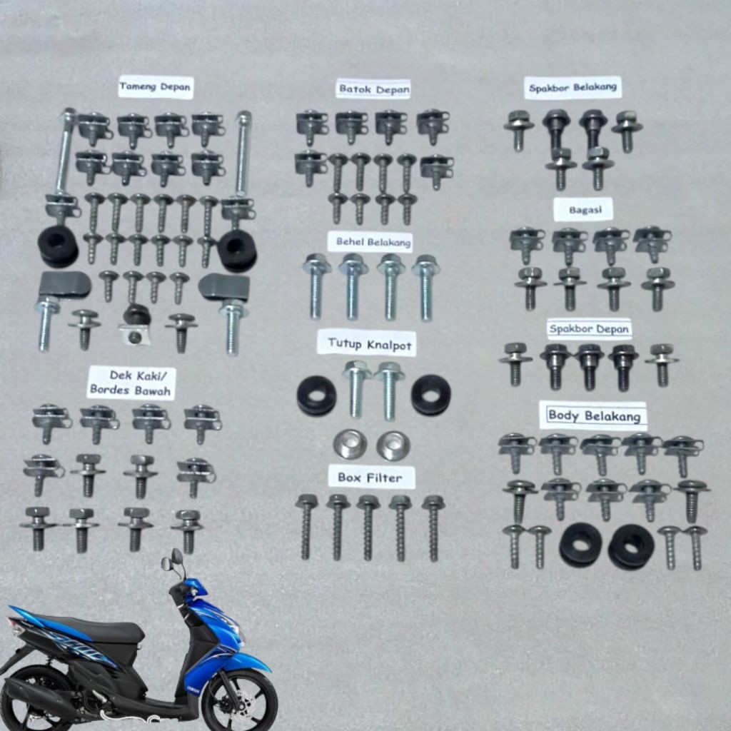 COD Baut Full Set Body Yamaha Mio Soul Karbu Lama / Bau Full body Mio soul karbu