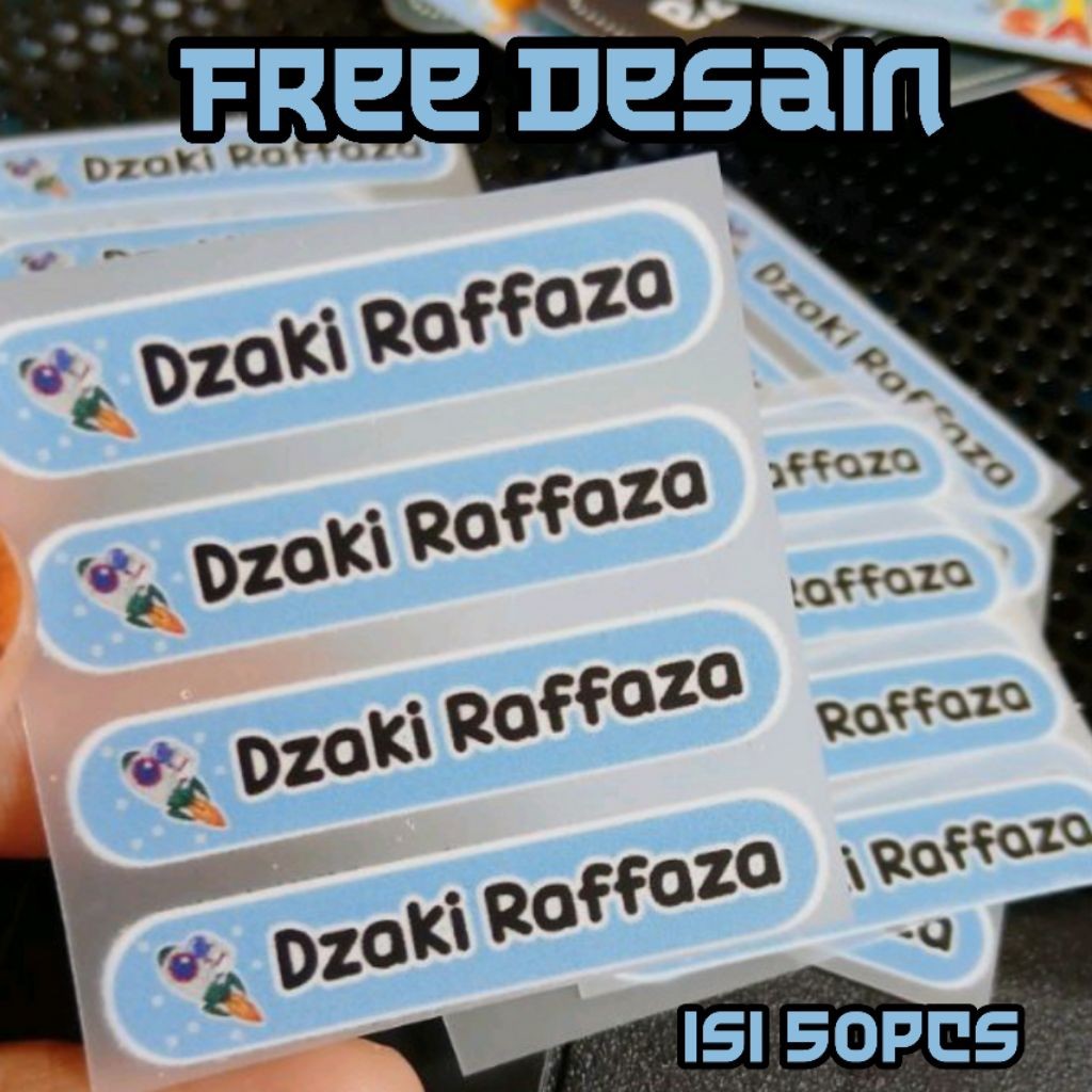 

Sticker Label Nama Baju isi 50pcs