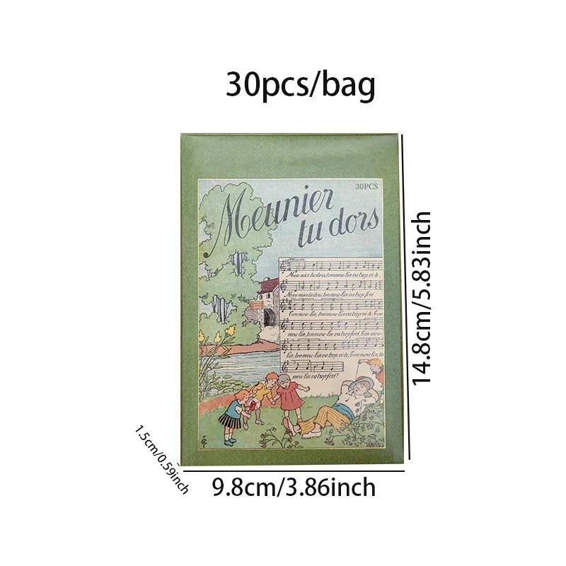 

Mr. Paper, Boxed Postcard Series, Creative Cross-border Retro Text Student Travel Souvenir Message Postcard