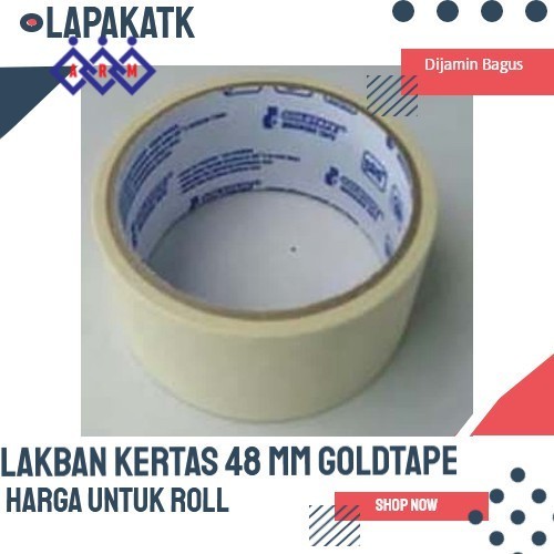 

Lakban kertas 48mm / masking tape 48mm goldtape + Best Seller
