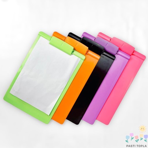 

PASTI TOPLA Papan Jalan Clip Board Clipboard Jepit Clipboard Alas Ujian Papan Ujian FOLIO Kualitas Terbaik