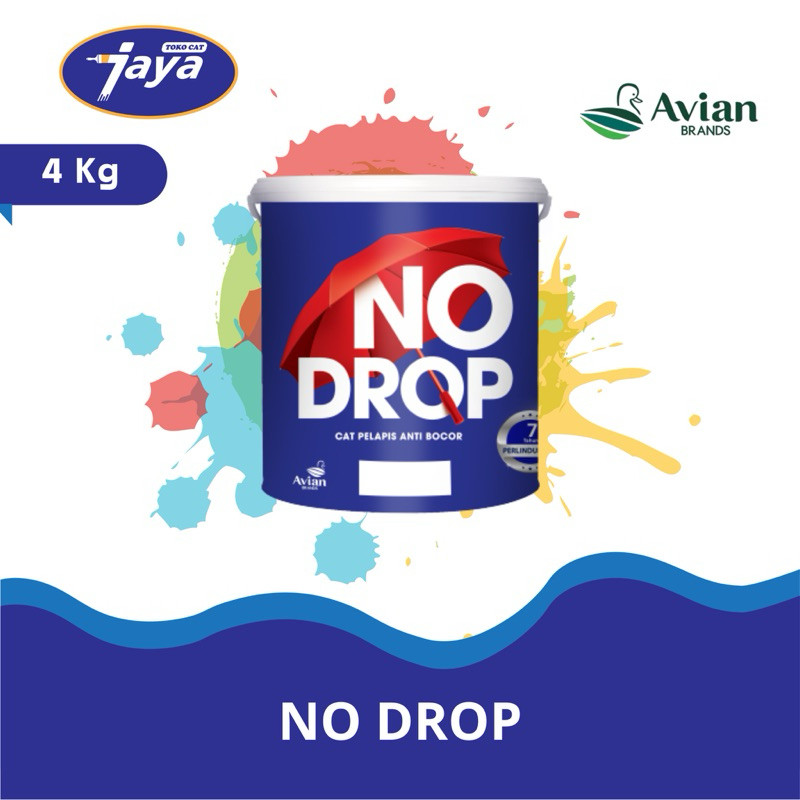 No drop 4kg 4kg Waterproofing Cat Tembok 100% ORIGINAL WARNA TERLENGKAP