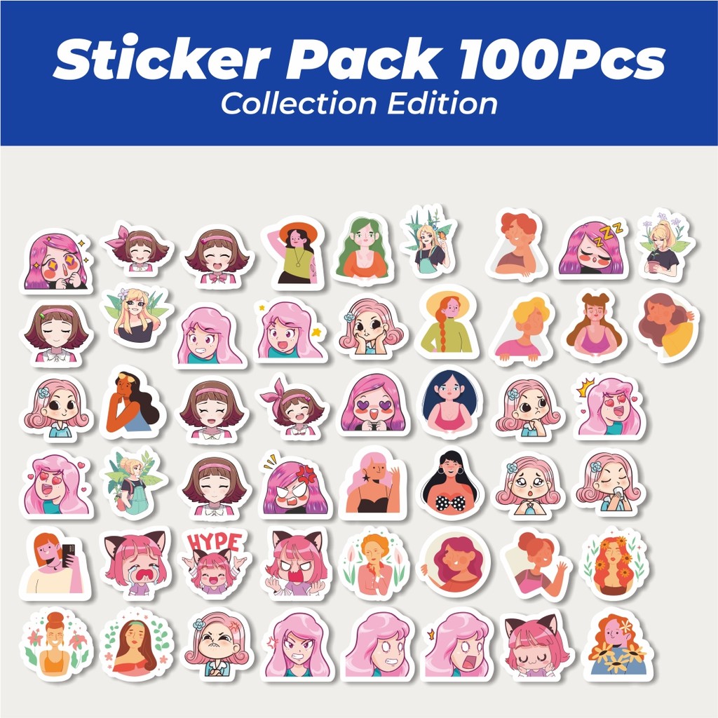 

Hot Sticker Kartun Gadis Cantik Lucu Stiker Lucu Anti Air Stikers Berperekat Waterproof Sticker Decal Buat Motor Helm Buku Journal Koper Casing HP Laptop Botol Minum