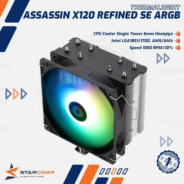 THERMALRIGHT Assassin X 120 Refined SE ARGB CPU Cooler