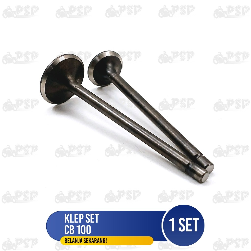 Klep Set CB 100 (Set Isi 2) - Payung Kelep Klep Valve Set In Ex Honda CB100 GL 100
