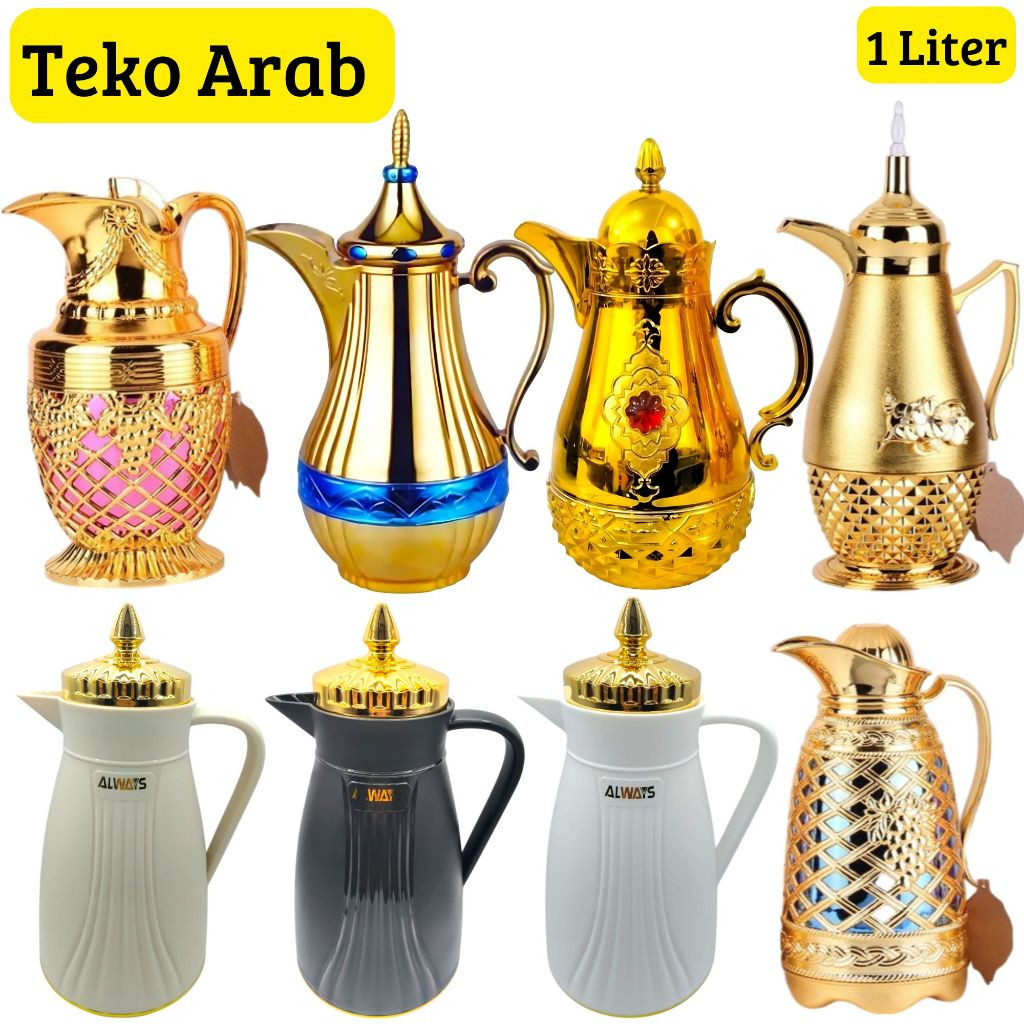 Teko Arab 1 Liter Vacuum Flask / Termos Arab Air Zamzam