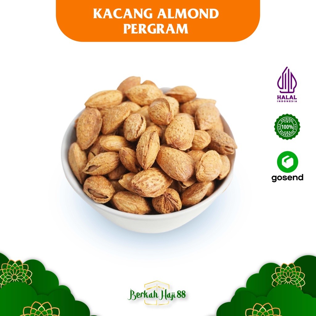 

Kacang ALMOND Roasted Milk Kacang Cangkang Arab Rasa Susu / Kacang Kulit Almond Panggang