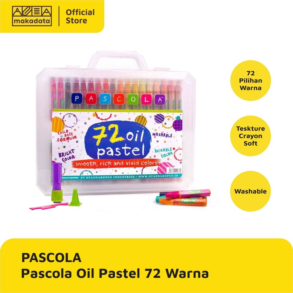 

CRAYON / OIL PASTEL PASCOLA ISI 72 WARNA MURAH