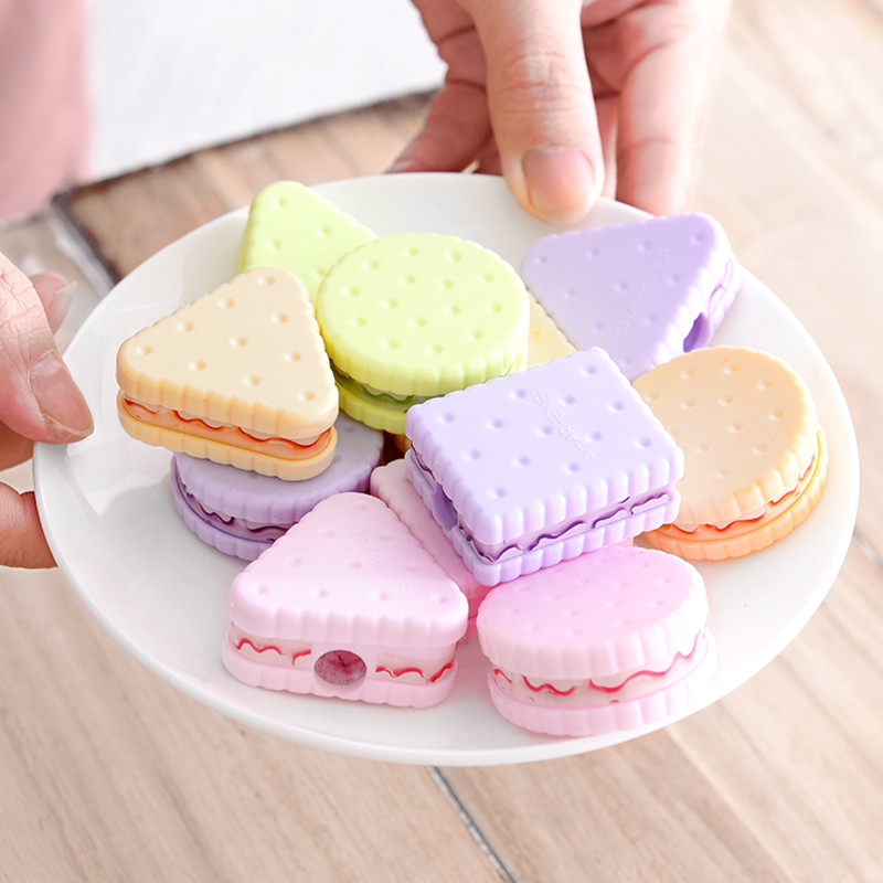 

1 Piece Cute Kawaii Cookie Pencil Sharpener Biscuit School Office Supply Creative Stationery Ellen Brook Lovely Dessert