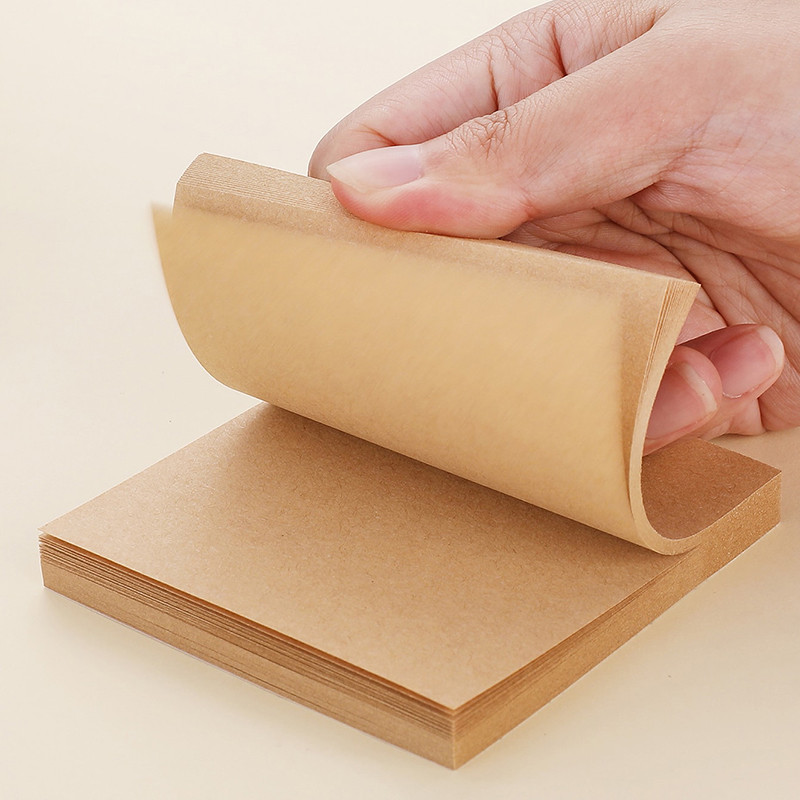 

80 Sheets Sticky Stationery Notepad Office bookmark Sticky notes Posted it Khaki kawaii design Stickers in notebook Memo pad