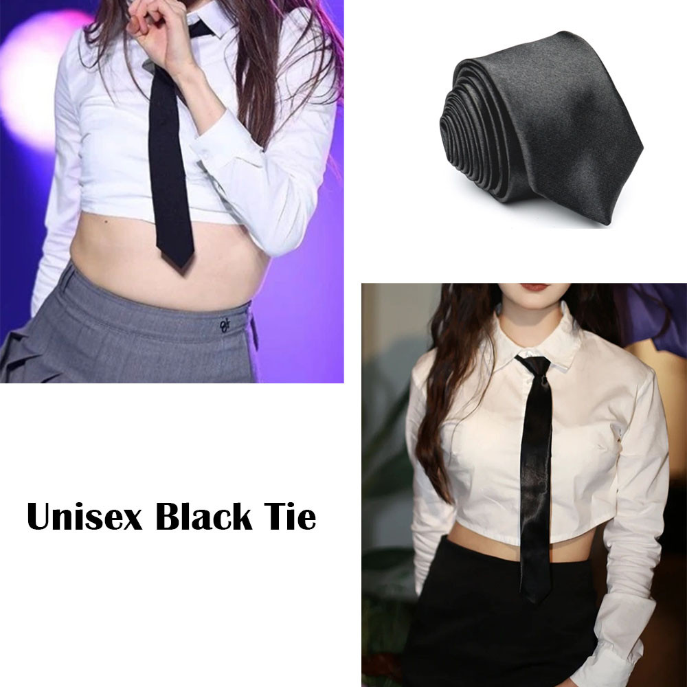5cm Black Simple on Tie Man Business Tie Uniform Shirt Suit Neckties school Students tie JK tie cosp