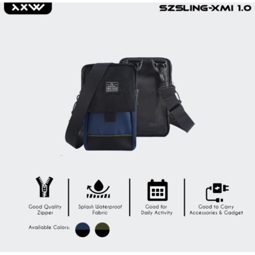 The X Woof Tas Selempang Slingbag Biru