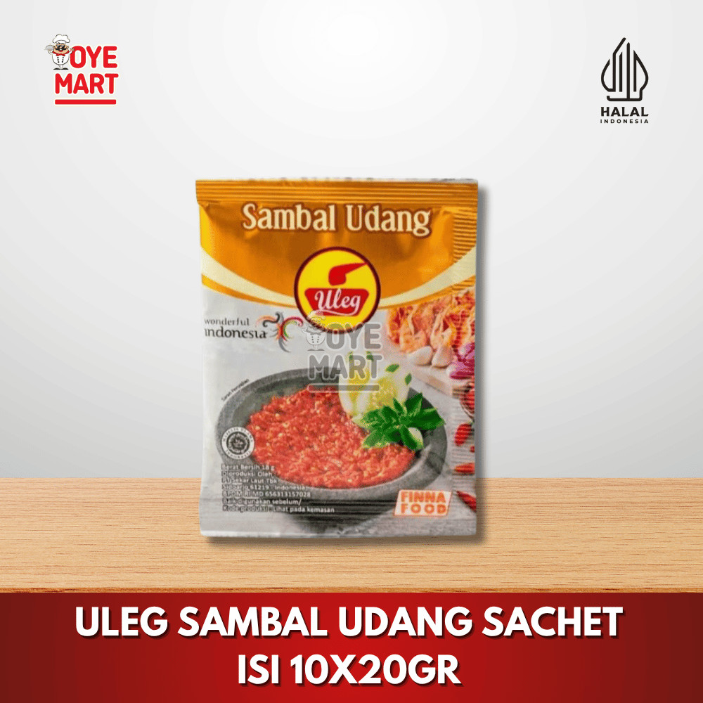 

ULEG SAMBAL UDANG SACHET ISI 10X20GR