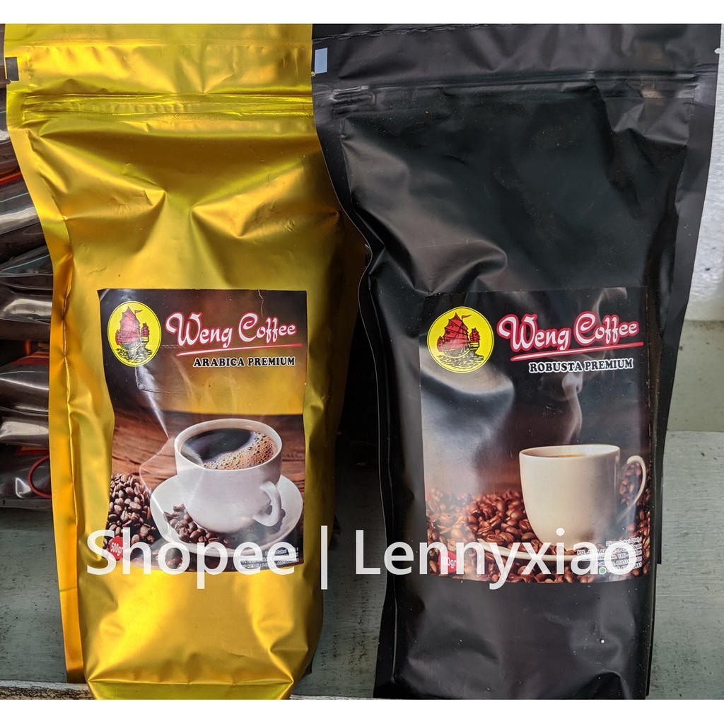 

Bubuk Kopi Weng Coffee Premium Robusta Arabica Legendaris Siantan 500 gr