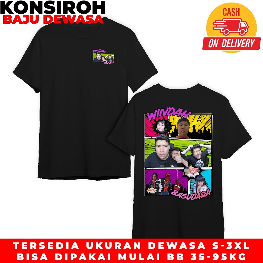 KAOS DEWASA WINDAH BASUDARA BAJU WINDAH BASUDARA 5 PREMIUM DEWASA PRIA WANITA WINDAH BASUDARA