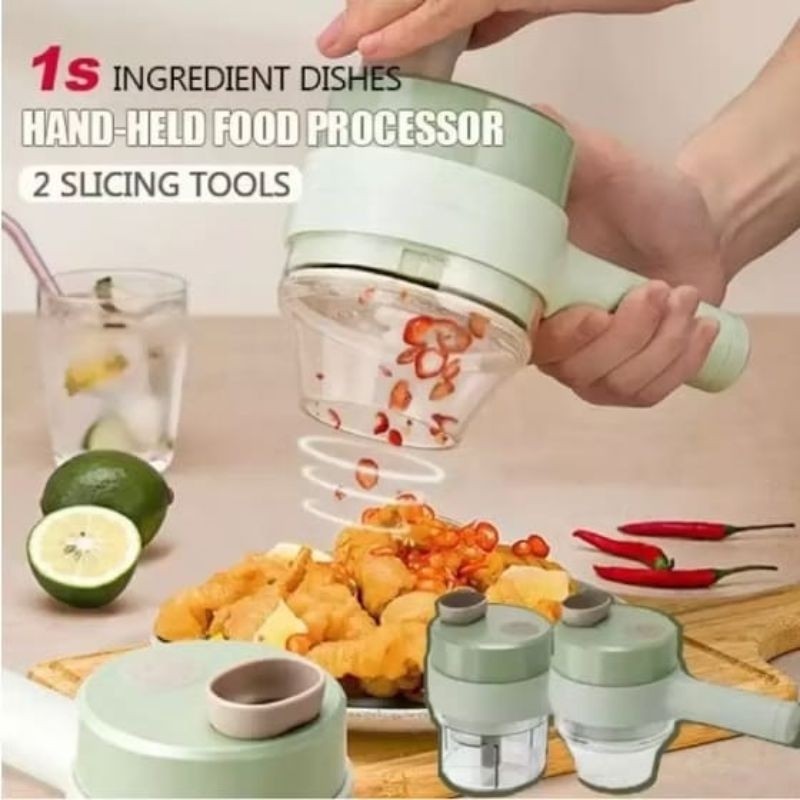 Food Chopper Pemotong Sayur Portable Chopper Elektrik Blender Genggam Blender Sayur