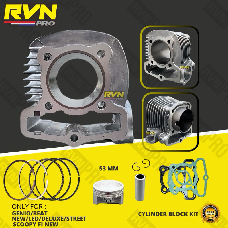 BLOK SEHER BORING BORE UP GENIO BEAT NEW BEAT LED BEAT DELUXE BEAT STREET SCOOPI FI NEW 53 MM 53MM R