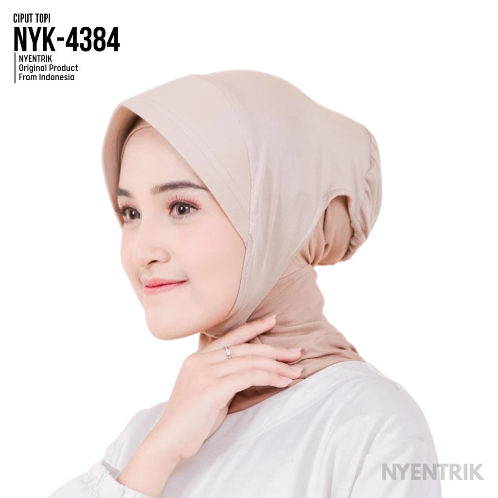 NYENTRIK Ciput Hijab Inner Topi Pet Antem Dalaman Jilbab Kerudung NYK-4384