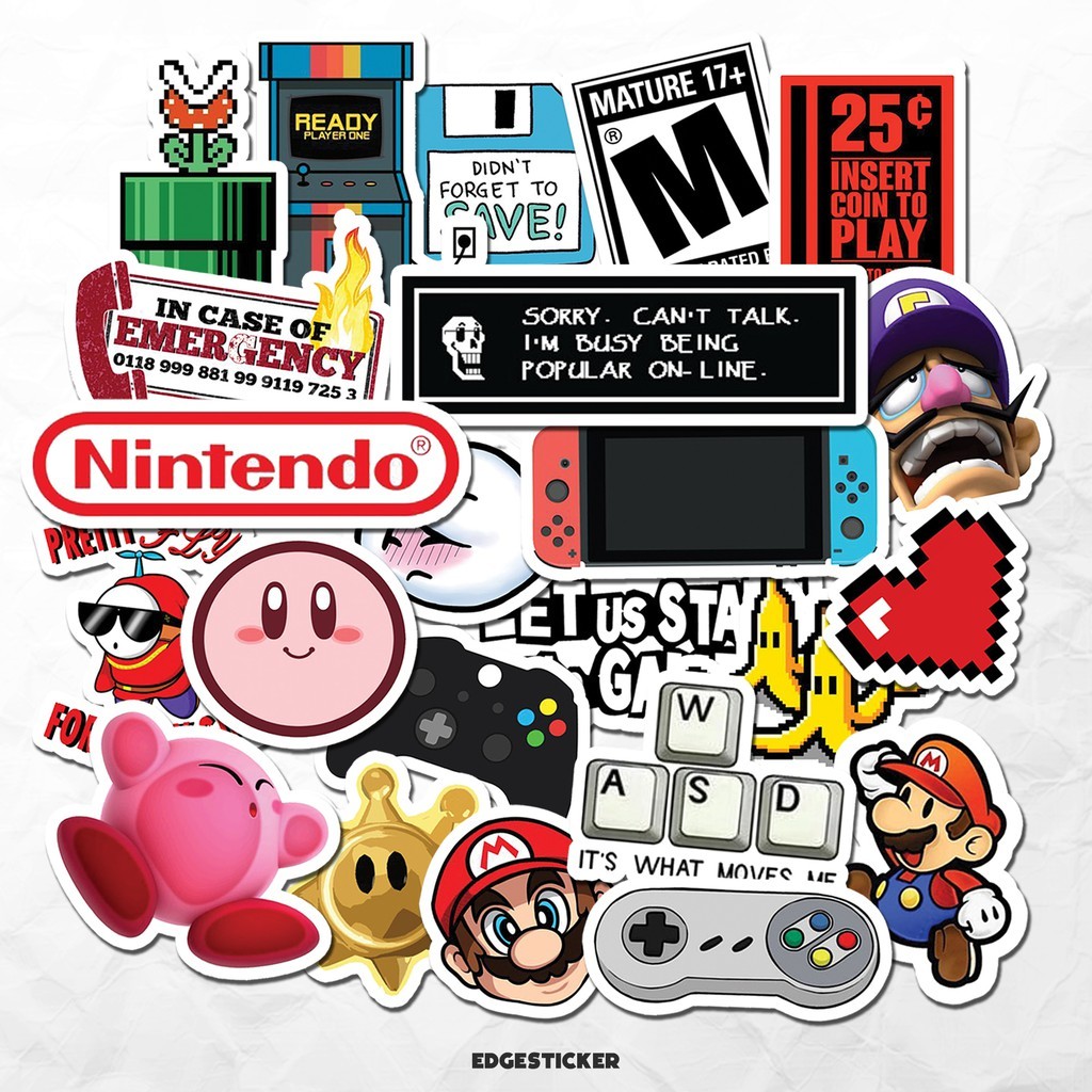 

Gameboy Sticker Pack | Stiker Anti Air Anti Luntur | Stiker Laptop Hp Mobil Motor