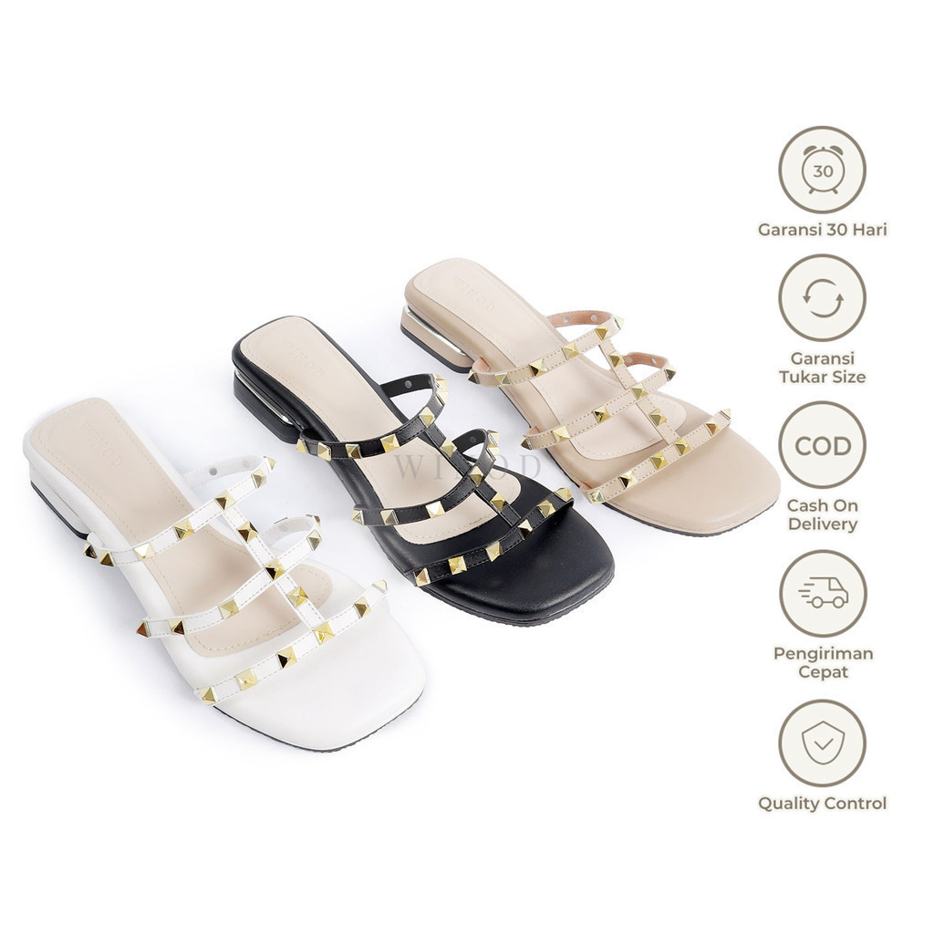 WINOD Hope Heels 3cm Heels Wanita Heels Pesta Heels Wisuda Heels Kondangan