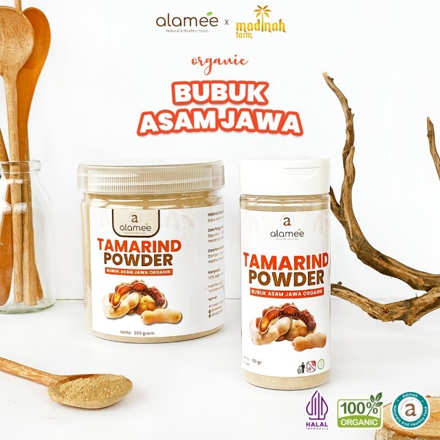 

ALAMEE Bubuk Asam Jawa Tamarind Seasoning Poweder Murni Tanpa Campuran Bumbu Masakan Dapur 300gr madinah