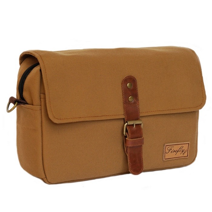 Tas Kamera Sling Bag Camera Mirrorless DSLR Kulit Firefly Skye KhakiCO