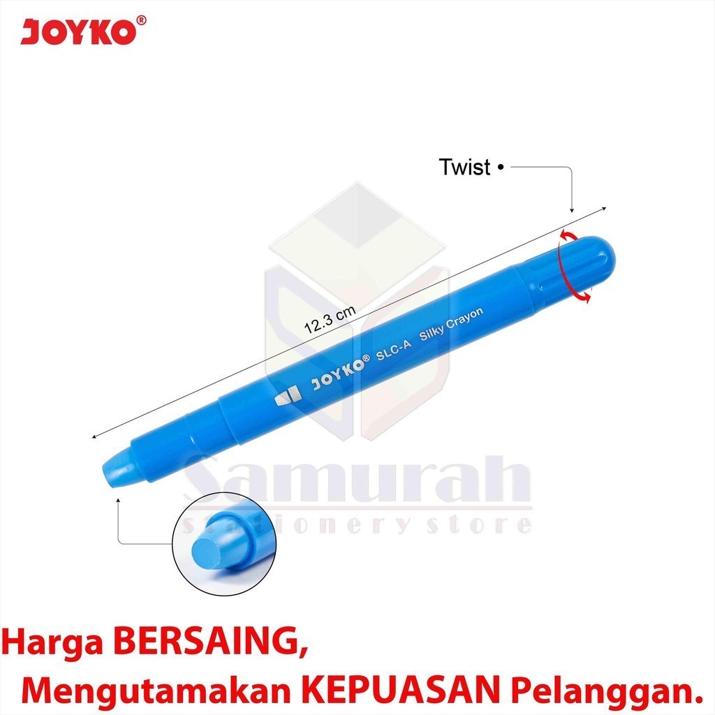 

Crayon SIlky SLC A 48 Warna + Kuas / Krayon Halus Lembut SLC-A-48 Hard Case Tidak Beracun