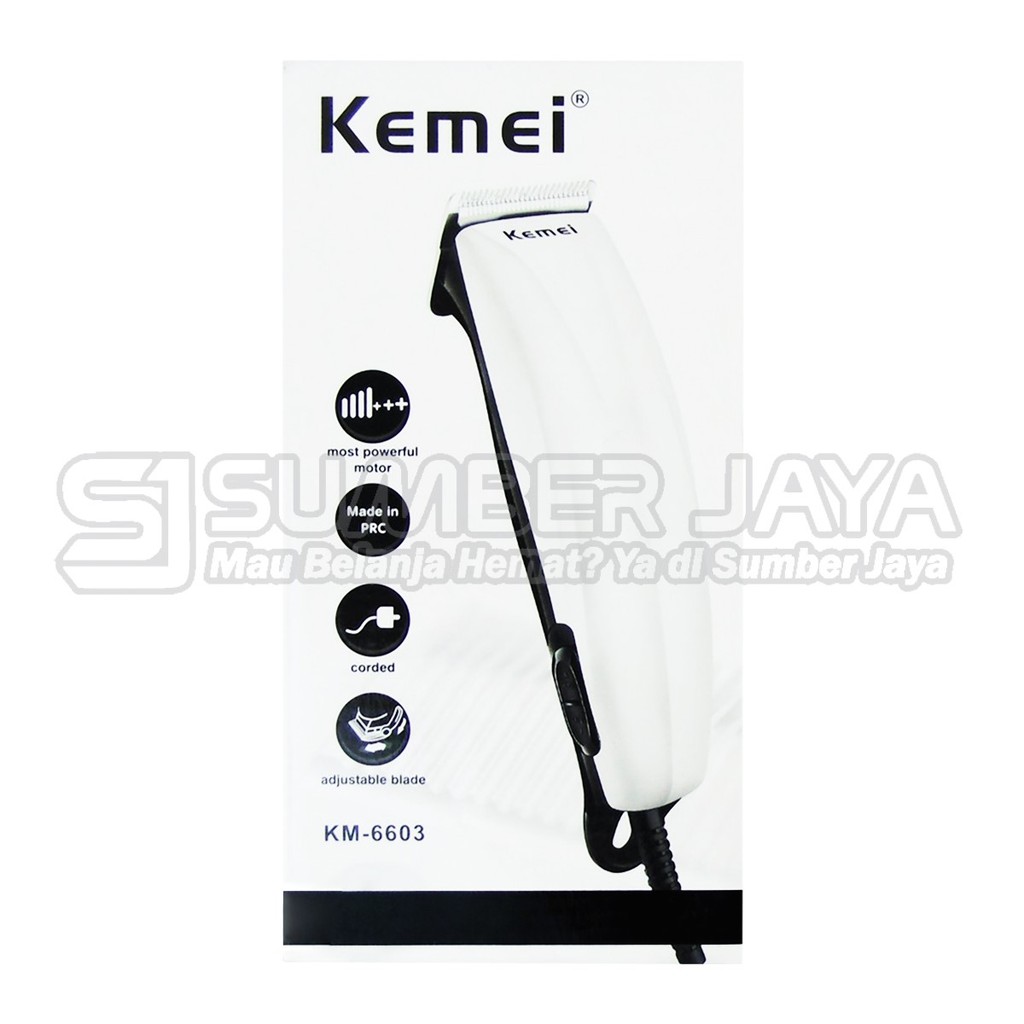 Kemei KM 6603 Rechargeable KM-6603 Alat Cukur Rambut Kemei Bisa Di Charge