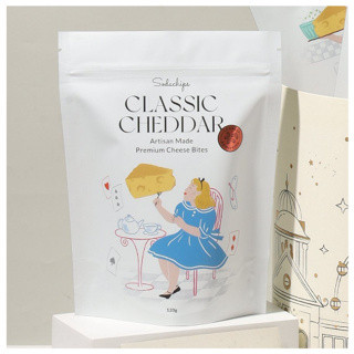 

Classic Cheddar Cheese Bites 140g - healthy snack by Sodachips (no MSG)