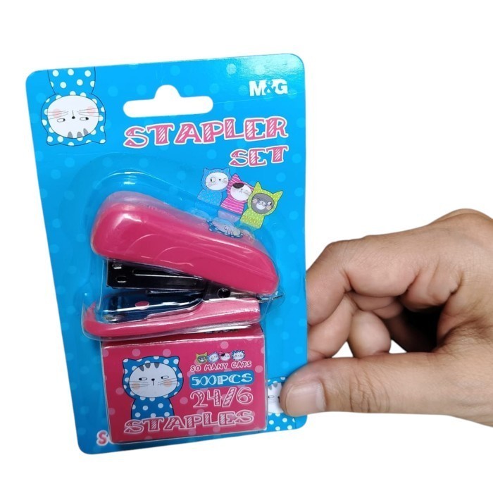 

M&G mini stapler set / stepler set so many cats / stapler mini
