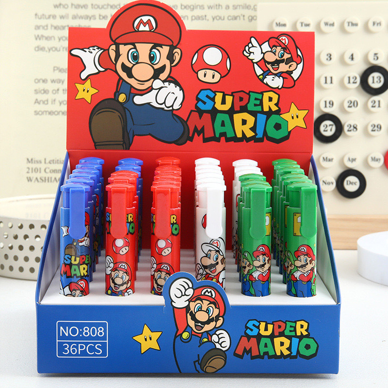 

( OTH1289 / OTH1290 ) ( WARNA RANDOM ) Alat tulis penghapus pensil mekanik - capybara super mario - yellow kuning pink merah muda brown coklat red merah blue biru white putih green hijau