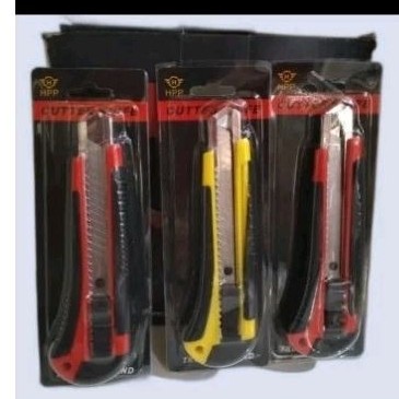 

cutter pisau besar gagang karet