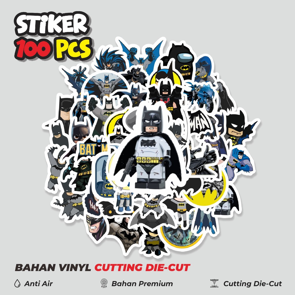 

Terbaru! 50 pcs Stiker Kartun Batman Dekorasi Lucu Kreatif untuk Notebook, Skateboard, HP