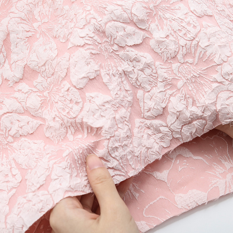 

160x50/200cm Relief Lily Jacquard Fabric For Vintage Dresses, Princess Dress, Children's Clothing, Handmade DIY Fabric TJ10253