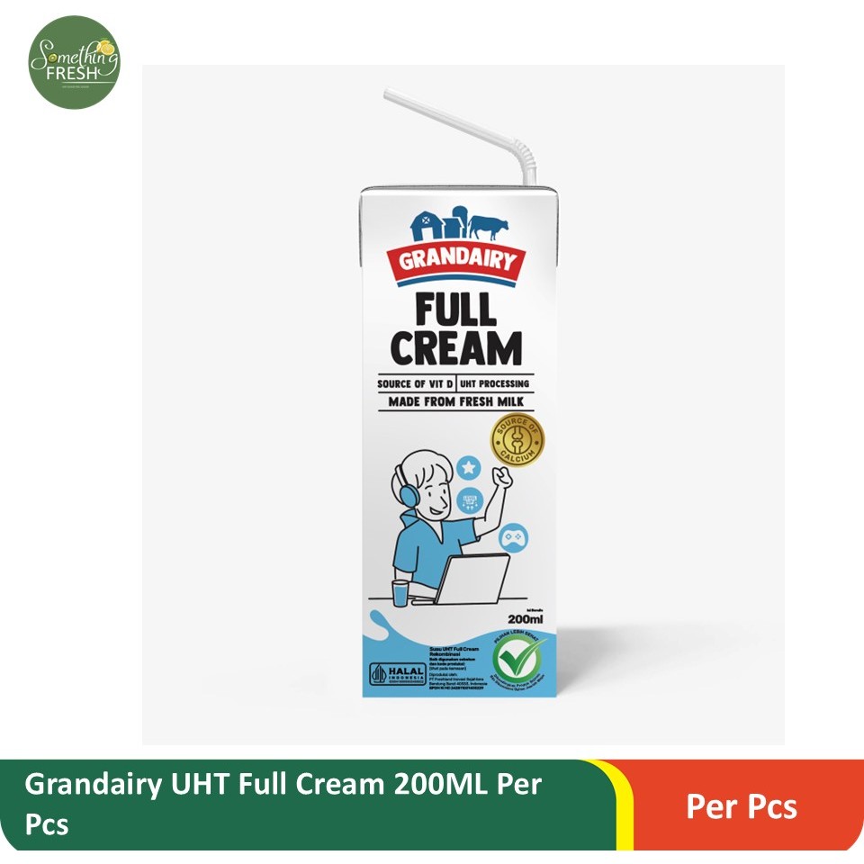 

Grandairy Susu UHT Full Cream 200ML Per Pcs