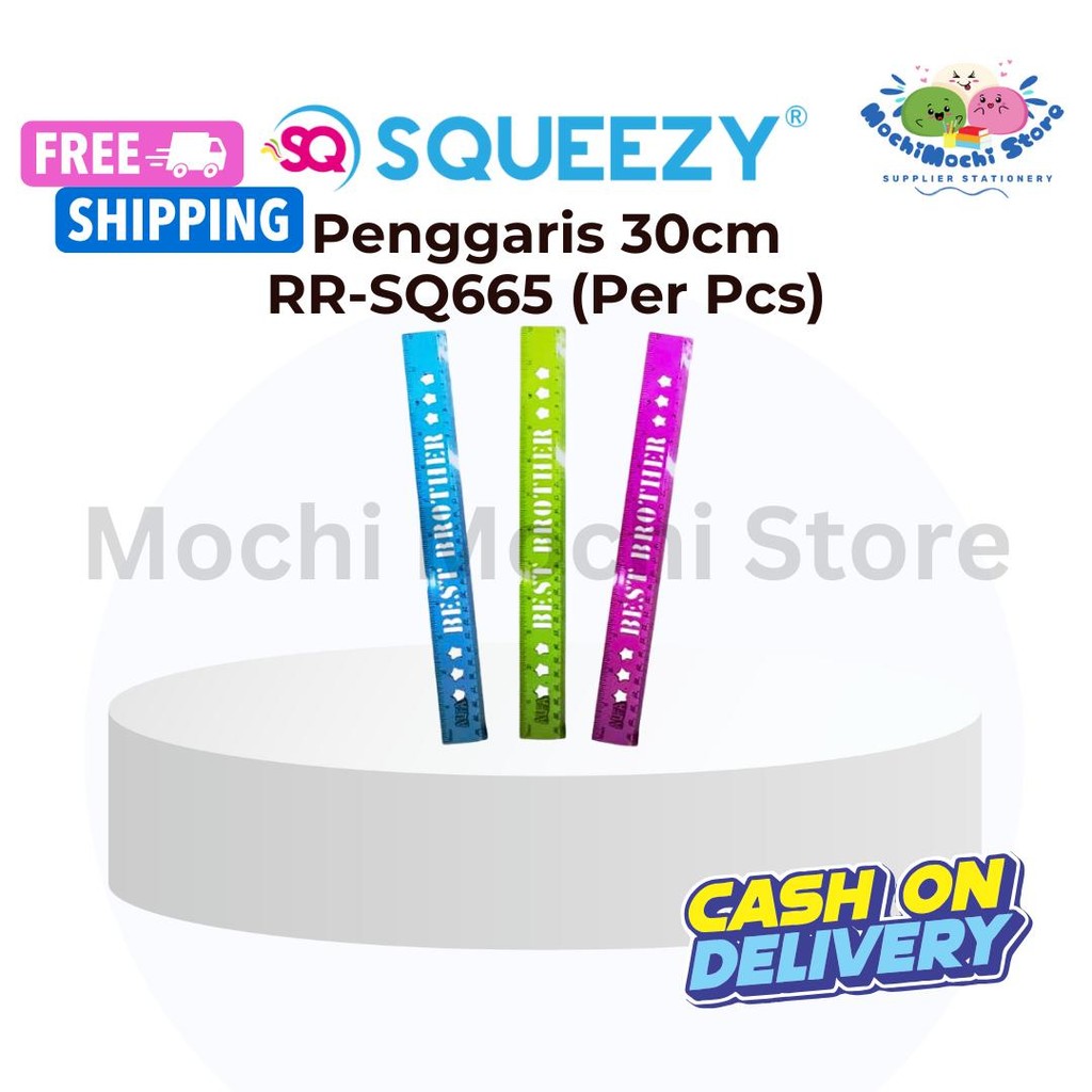 

Penggaris Plastik Transparan Dan Warna 30cm RR-SQ665 | Penggaris Plastik 30cm | Penggaris Plastik Bening | Penggaris Plastik Warna | Ruler 30 Cm
