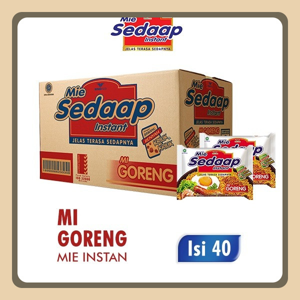 

Mie Sedaap Goreng 90gr Kenyal Isi 40 Pcs
