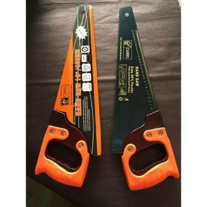 Camel Gergaji Kayu Gagang Karet 18 Inch Gergaji Potong Kayu