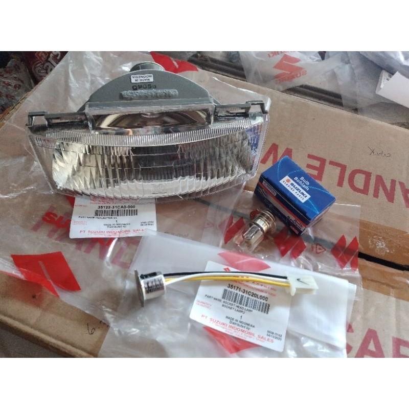 LAMPU DEPAN SET SATRIA 2TAK LUMBA TORNADO SHOGUN KEBO ORIGINAL SGP