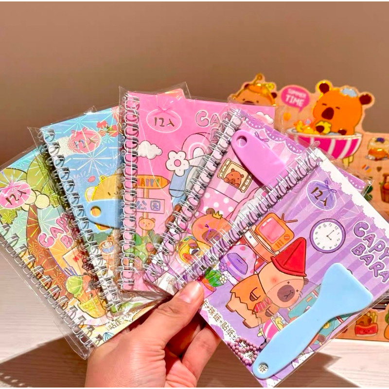 

2pcs BUKU STIKER CAPYBARA 6 LEMBAR STICKER CAPYBARA LABEL BOOK CAPYBARA BUKU STIKER IMUT LUCU UNIK MURAH