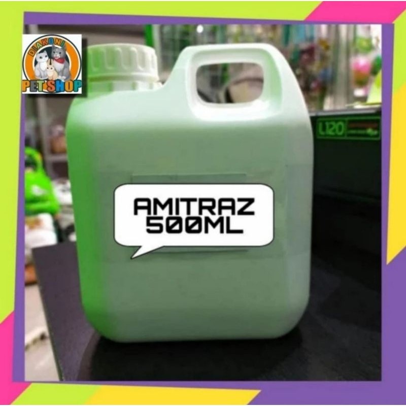 Amitraz Amitras Asli 500ml Obat Kutu Demodex Jamur Anjing  Ampuh