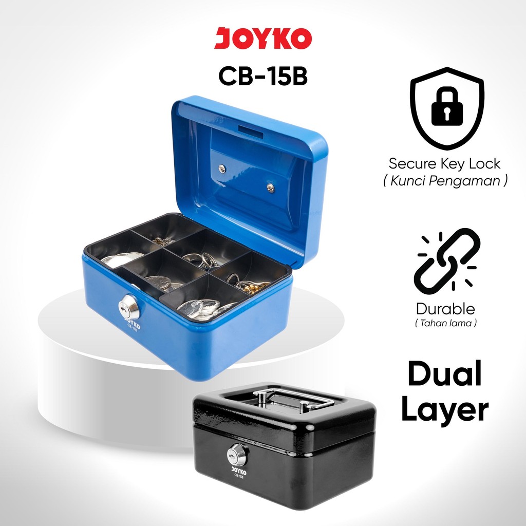 JOYKO Brankas Uang Cash Box Kotak Uang Kas CB-15B