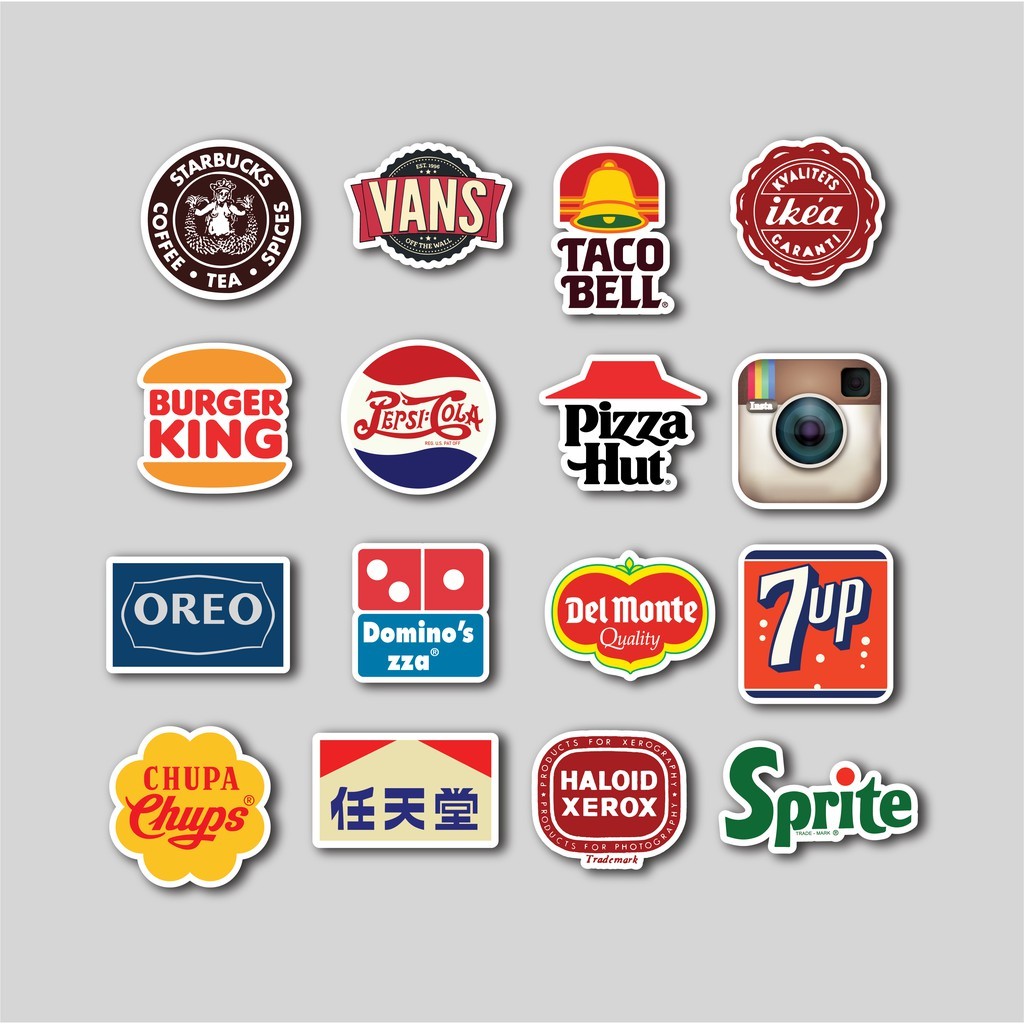 

Sticker Pack Old Retro Logo | Sticker Tumbler | Stiker Laptop Koper Helm