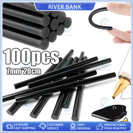 Lem Lilin / Lem Bakar HITAM / Lem Hitam / Lem Hitam Ajaib / isi Glue Gun Hitam -+ 1kg/Lem Bakar Hita