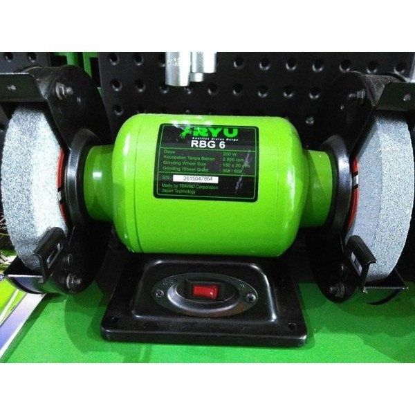 Gerinda Duduk 6" RYU RBG6 Bench Grinder 6 Inch RBG 6 Mesin Asah Poles