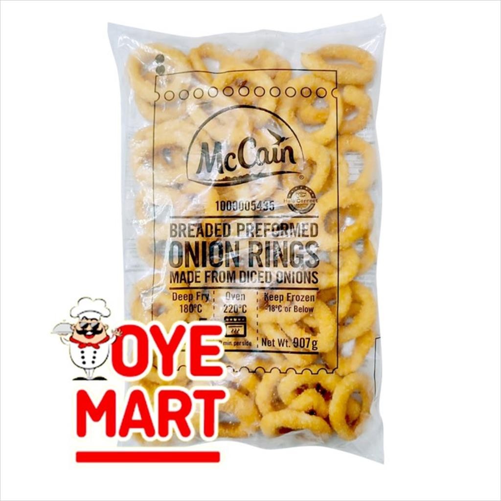 

MCCAIN BREADED PREFORMED ONION RINGS 907 GR MC CAIN USA BAWANG RING FROZEN